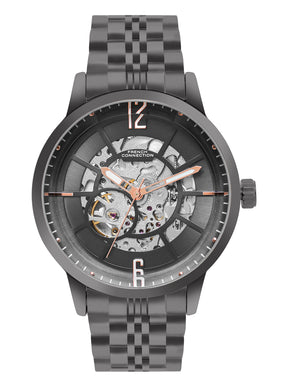 French Connection Men Automatic Gray Dial Watch-FCA20GNM