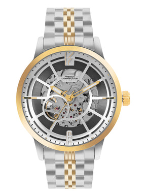 French Connection Men Automatic White Dial Watch-FCA20TM