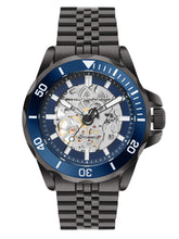 French Connection See Through Blue Round Dial With Stainless Steel Strap Automatic Watch - For Mens FCA22GNM