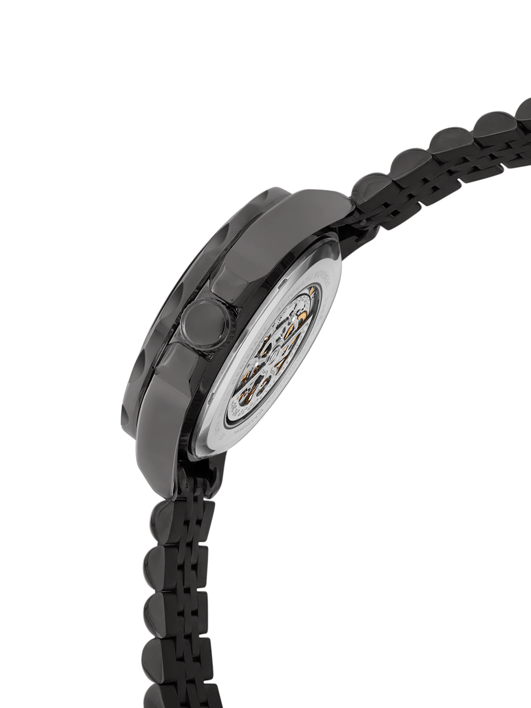 French Connection See Through Blue Round Dial With Stainless Steel Strap Automatic Watch - For Mens FCA22GNM