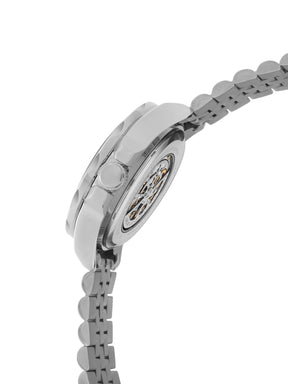 French Connection See Through Black Round Dial With Stainless Steel Strap Automatic Watch - For Mens FCA22NSM