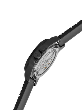 French Connection See Through Green Round Dial With Silicone Strap Automatic Watch - For Mens FCA23NBL