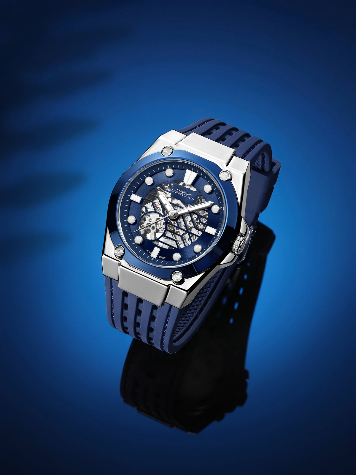 French Connection Automyst | Skeleton Dial | Luxury Automatic Watch for Men - FCA24UL