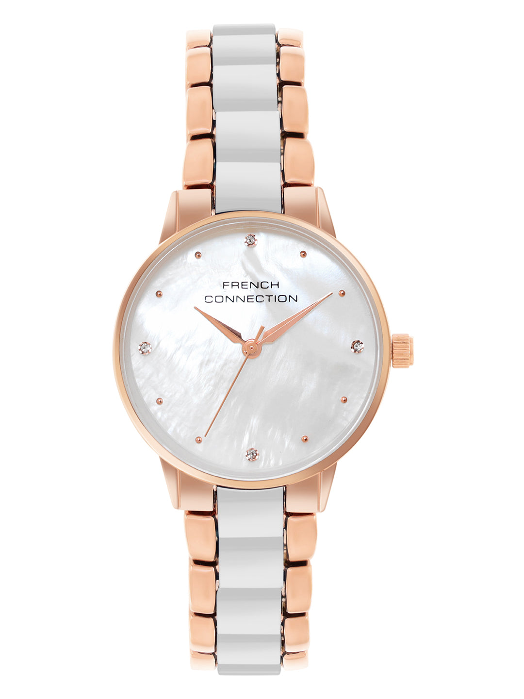 French Connection White Dial  Analog Watch for Women's - FCB10GM