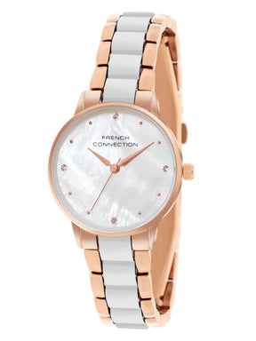 French Connection White Dial  Analog Watch for Women's - FCB10GM
