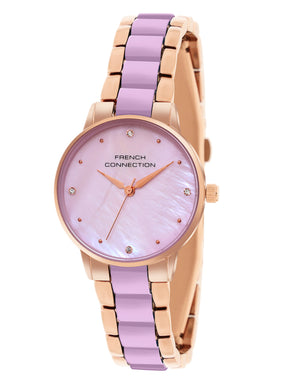 French Connection Purple Dial  Analog Watch for Women's - FCB10RGM