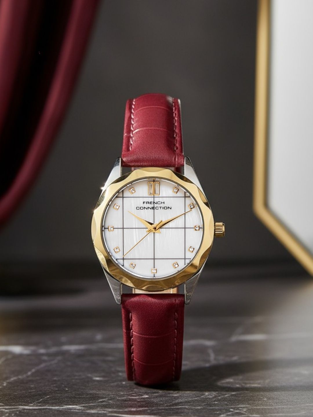 French Connection White Dial  Analog Watch for Women's - FCB11RL