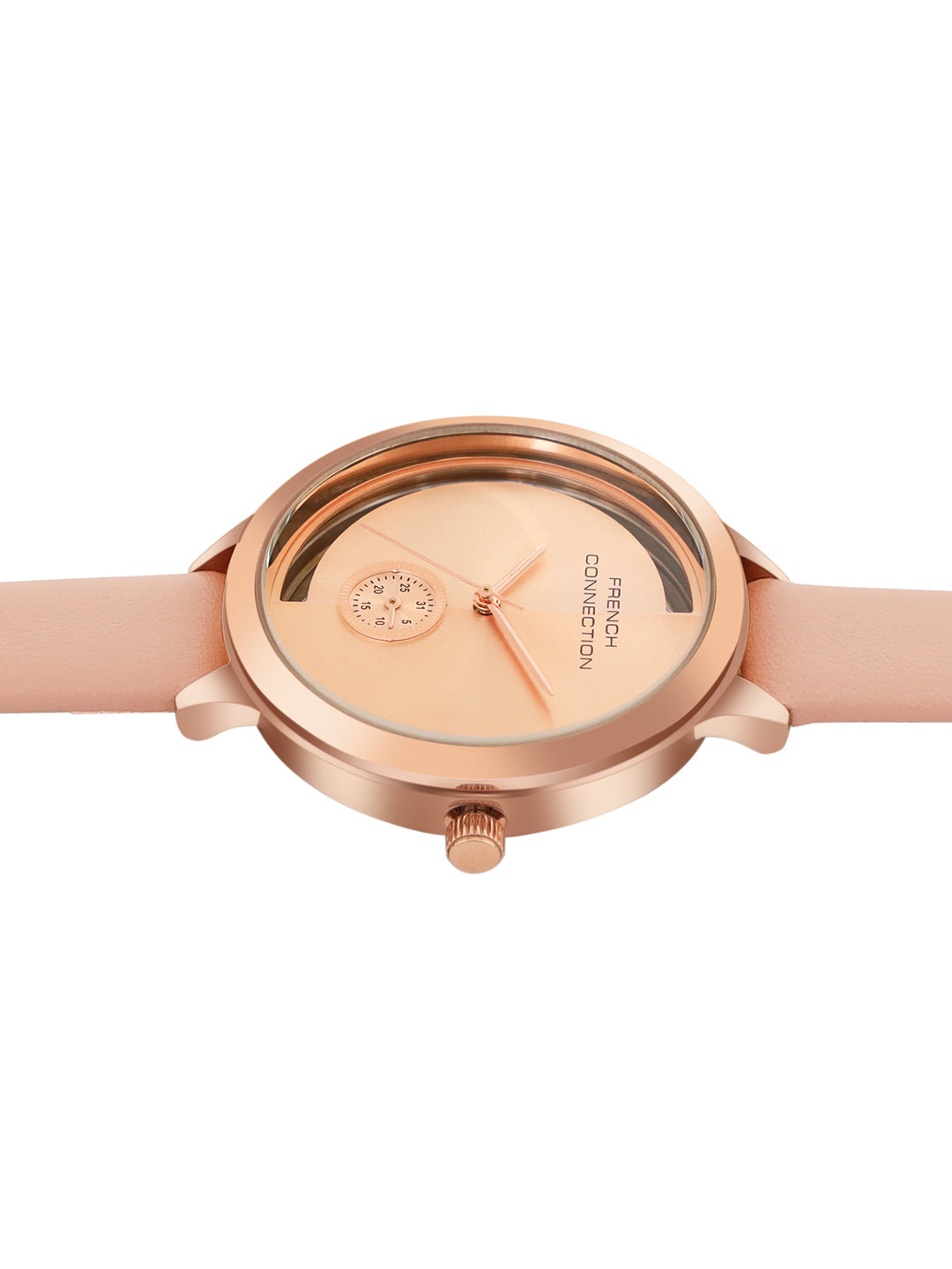 French Connection Rosegold Dial  Analog Side Second  Watch for Women's - FCB12PL
