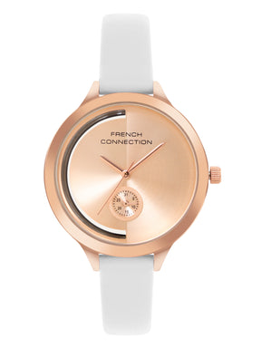 French Connection Rosegold Dial  Analog Side Second  Watch for Women's - FCB12WL