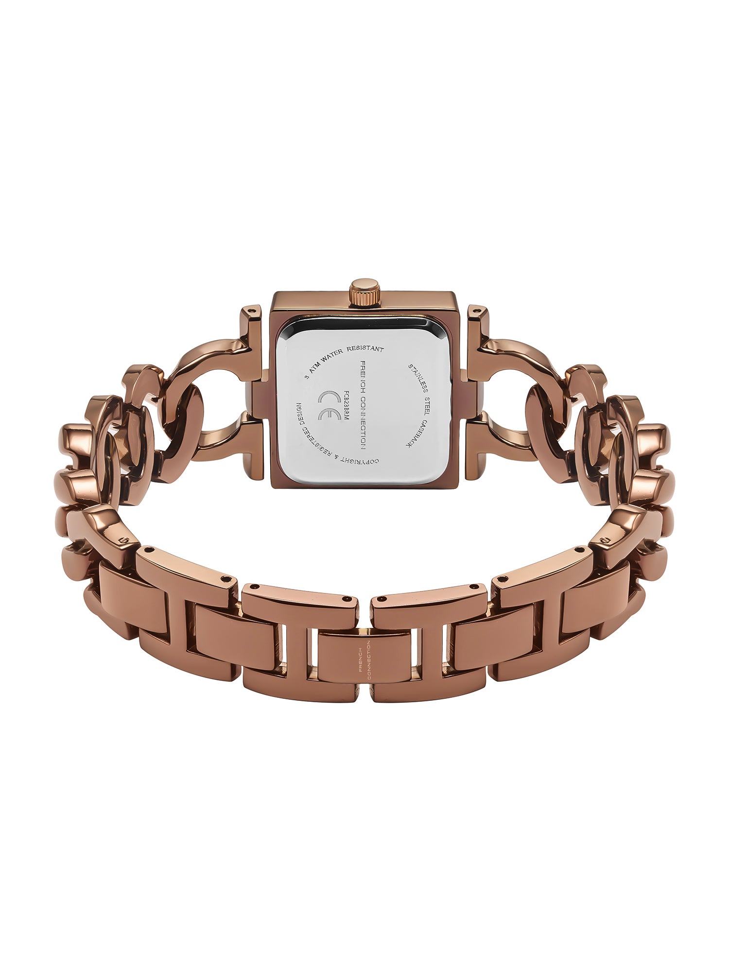 French Connection Veloura Brown Dial Stainless Steel Bracelet Watch for Women - FCB23BRM