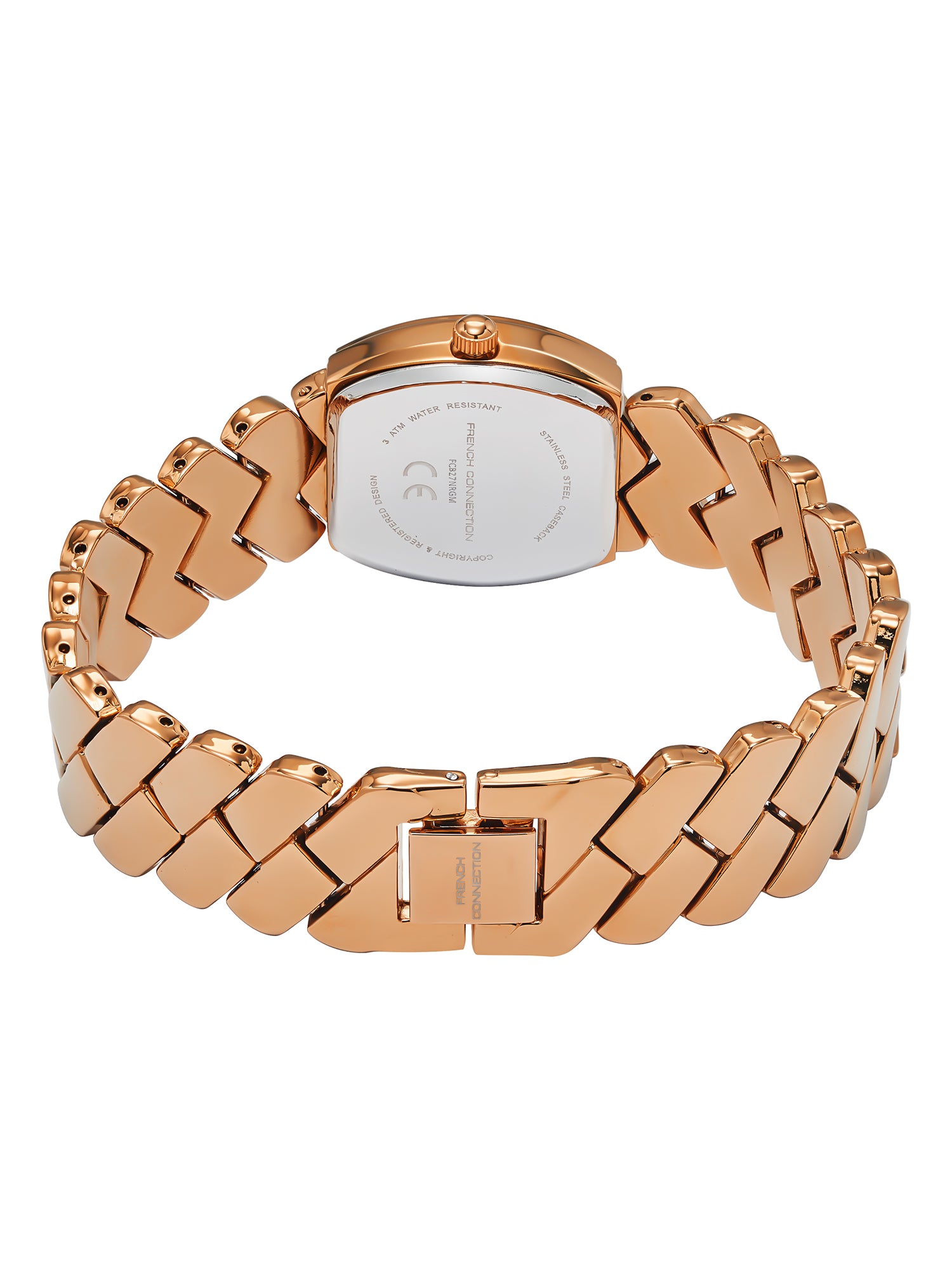 French Connection Braidé | Analog | Green Sunray Dial | Woven Link Strap | Watch for Women - FCB27NRGM