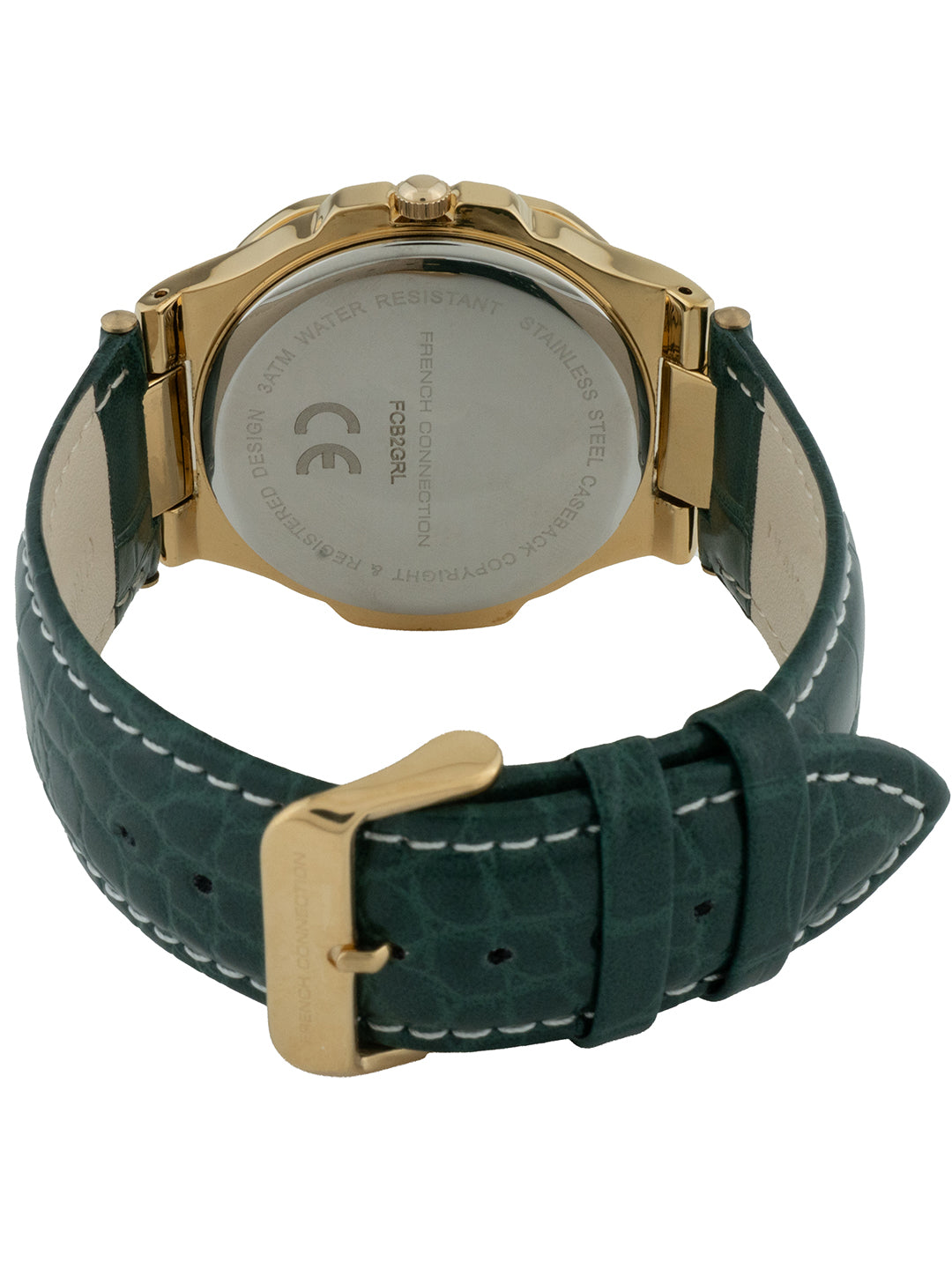 French Connection Iconic Hexagonal Green Dial Men's Analogue Watch – FCB2GRL