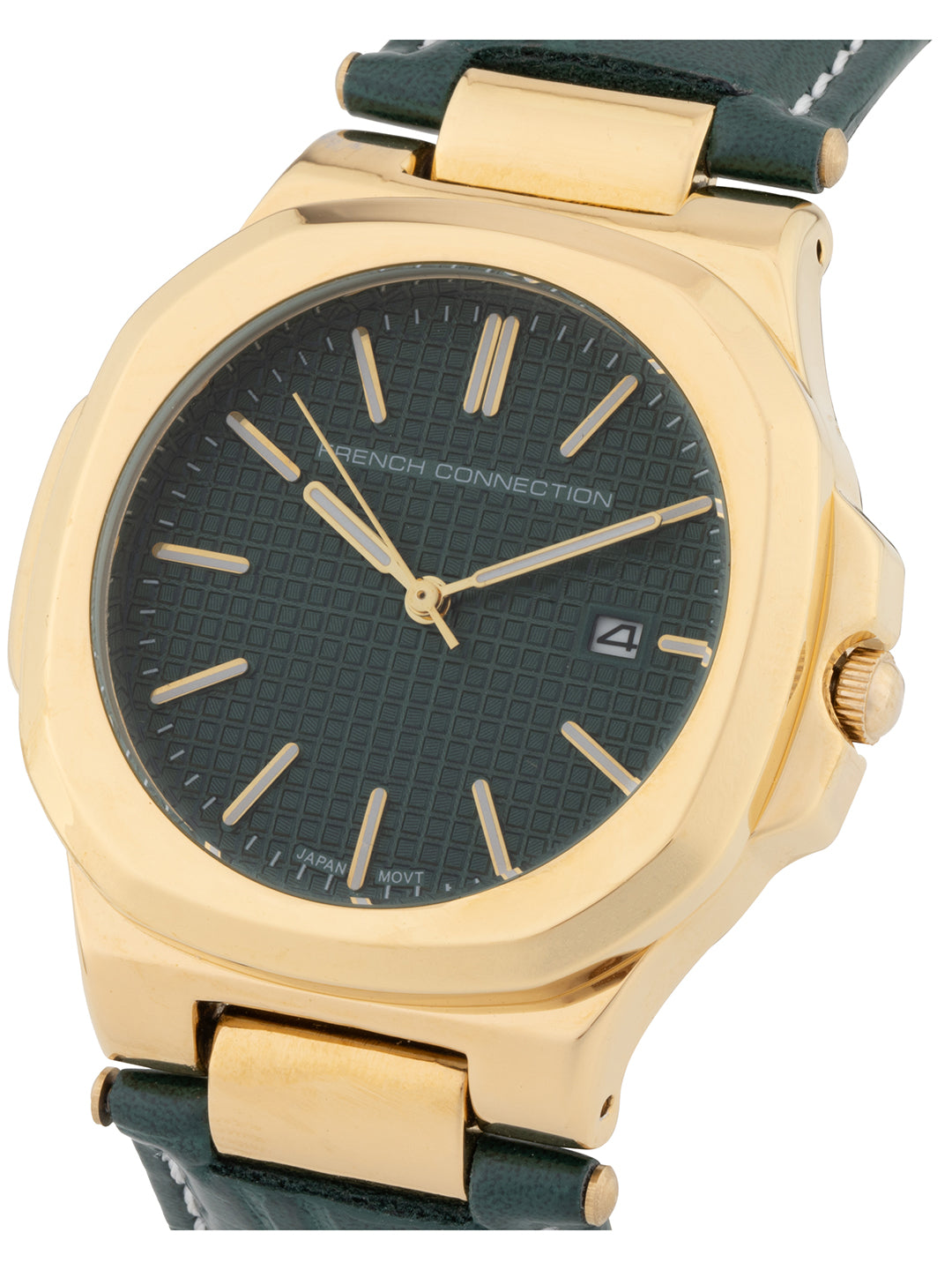 French Connection Iconic Hexagonal Green Dial Men's Analogue Watch – FCB2GRL
