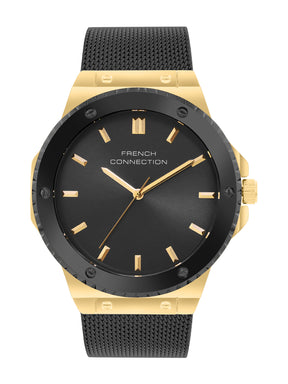 French Connection Black Dial  Analog Watch for Men's - FCB4BM
