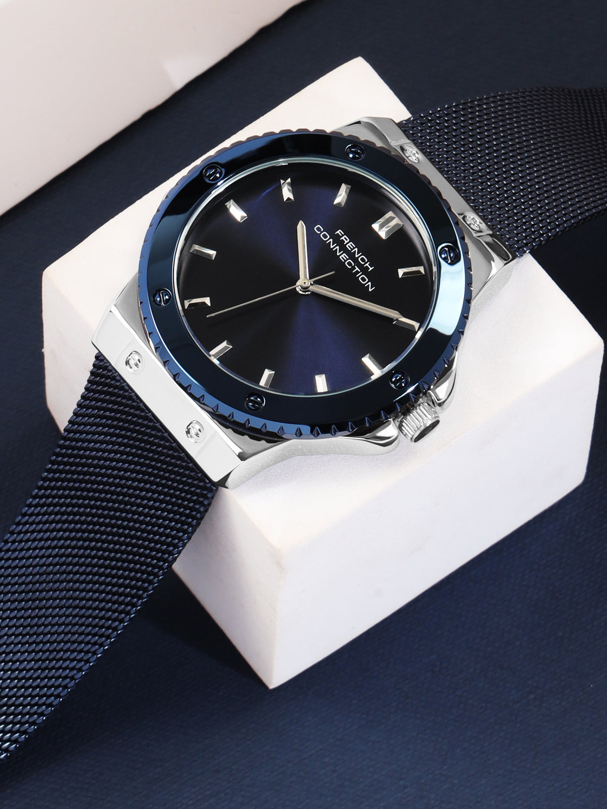 French Connection Blue Dial  Analog Watch for Men's - FCB4UM