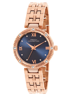 French connection Women Dial & Stainless Steel Analogue Watch Gift Set-FCB5URGM