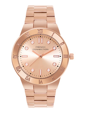 French Connection Rosegold Dial  Analog Watch for Women's - FCB7RGM