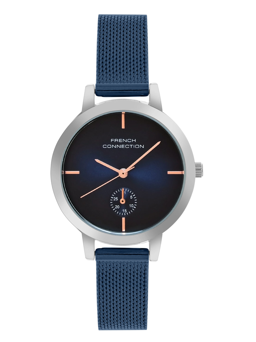 French Connection Blue Dial  Dated Watch for Women's - FCB8UM