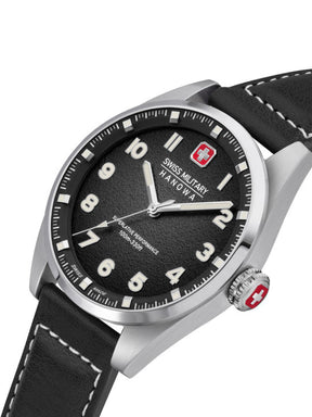 Swiss Military Hanowa SMWGA0001505 WATCHMAN - Swiss Made Round Black watch for men