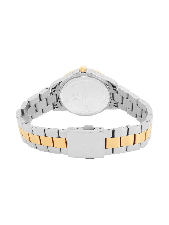 French Connection Sunray Silver Round Dial With Stainless Steel  Strap Watch - For Womens FCH26TM