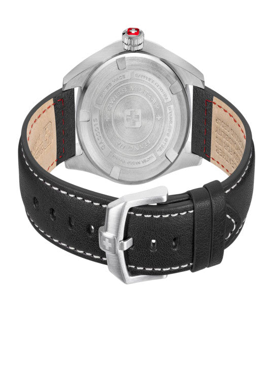 Swiss Military Hanowa SMWGA0001505 WATCHMAN - Swiss Made Round Black watch for men