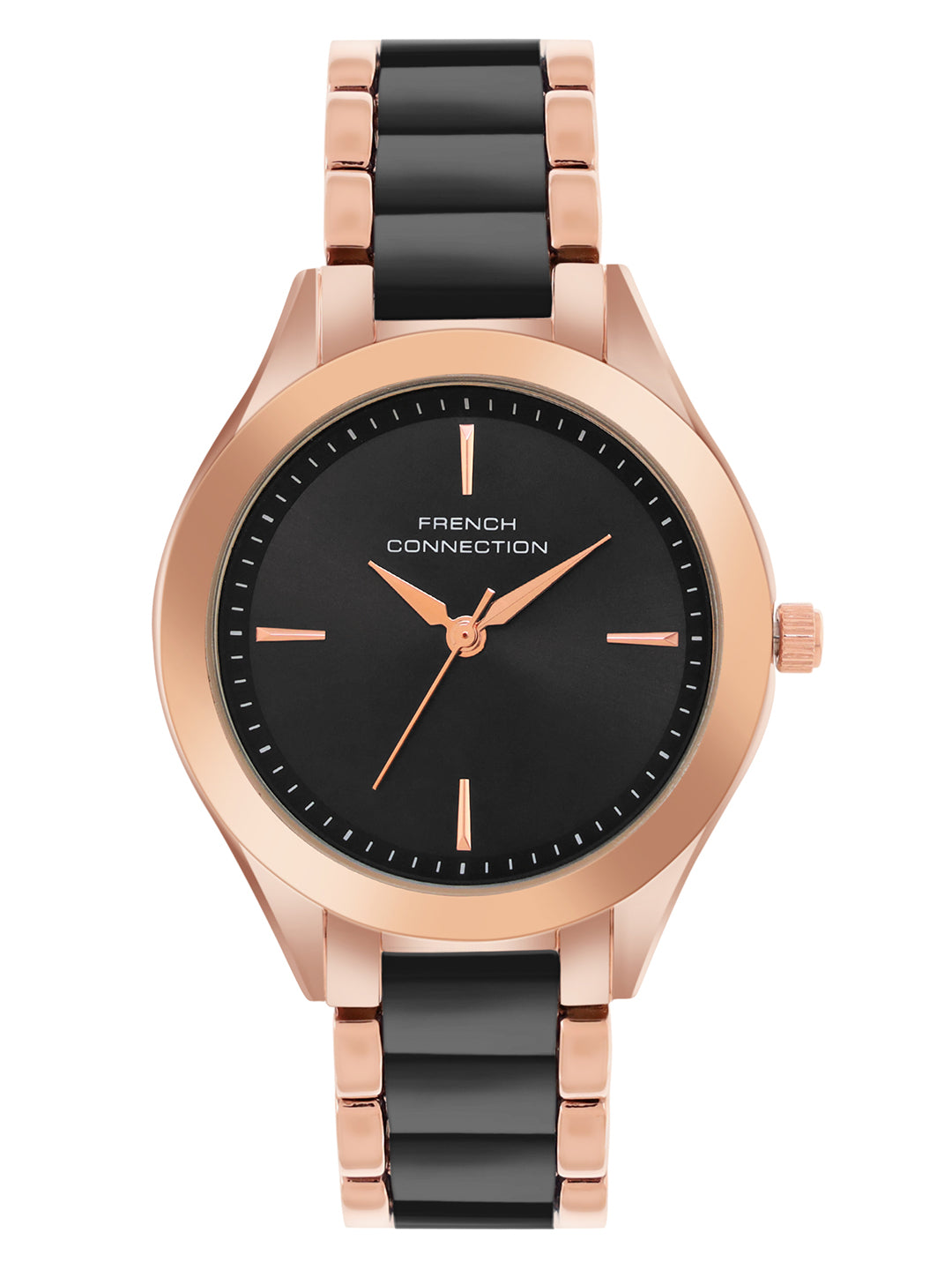 French Connection Black Dial  Analog Watch for Women's - FCB9BM