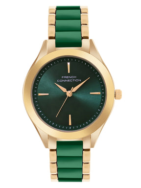 French Connection Green Dial  Analog Watch for Women's - FCB9NGM