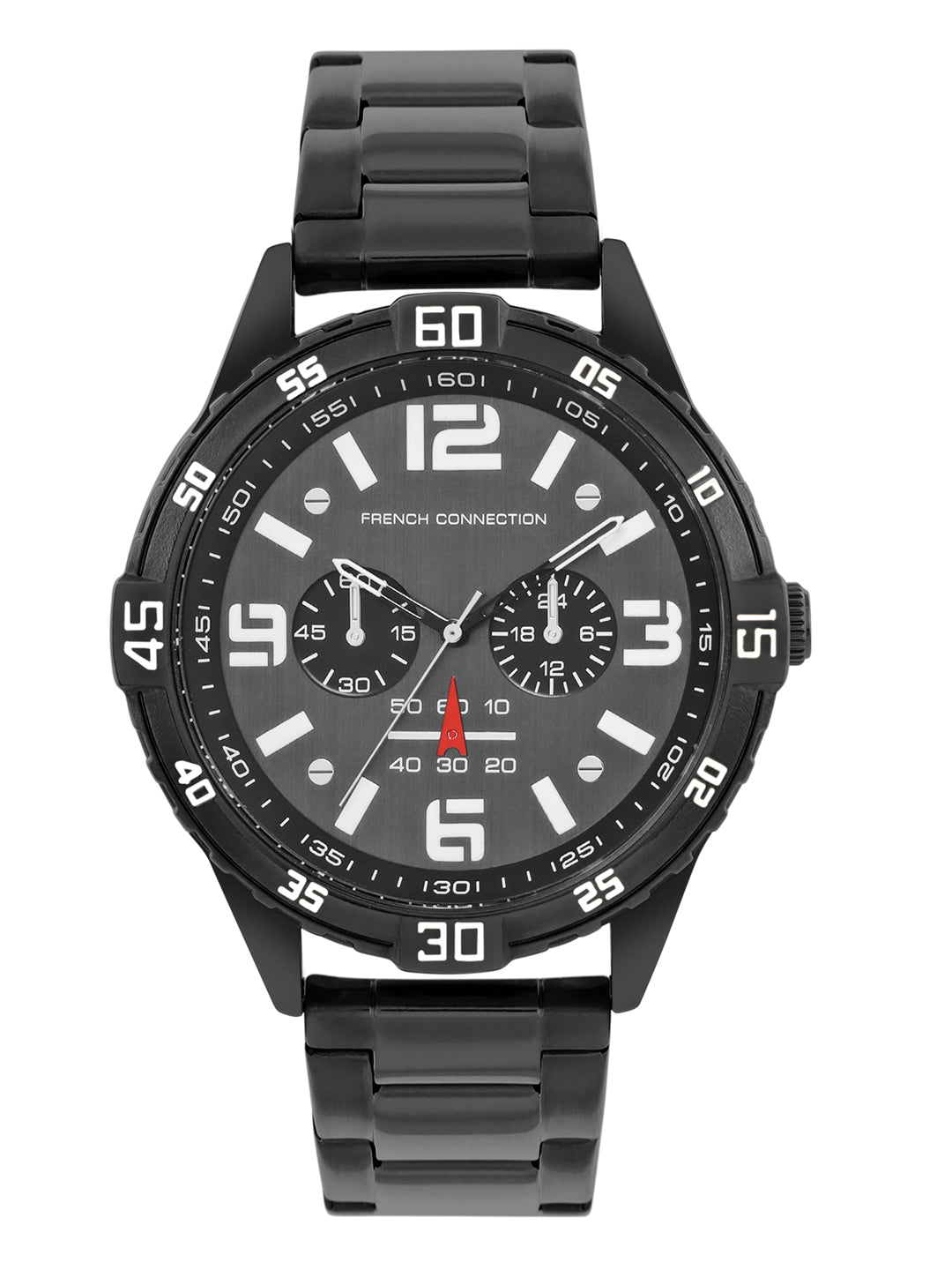 French Connection Grey Dial  Multifunction Watch for Men's - FCC04BBM