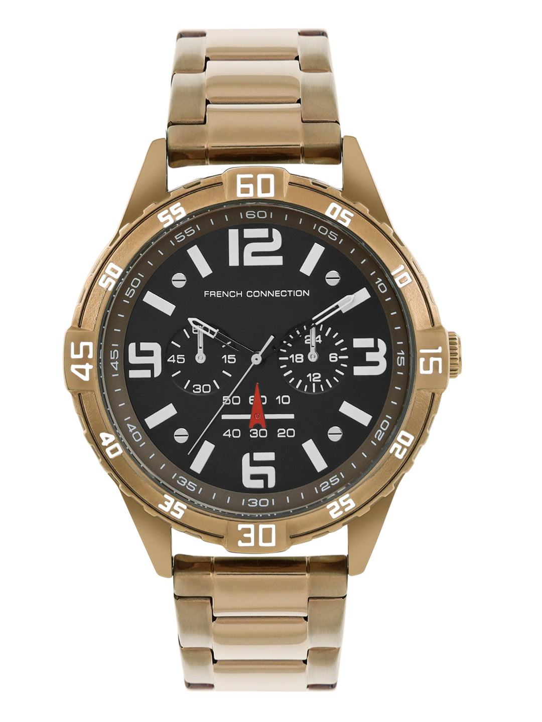 French Connection Black Dial  Multifunction Watch for Men's - FCC04KHM