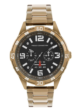 French Connection Black Dial  Multifunction Watch for Men's - FCC04KHM