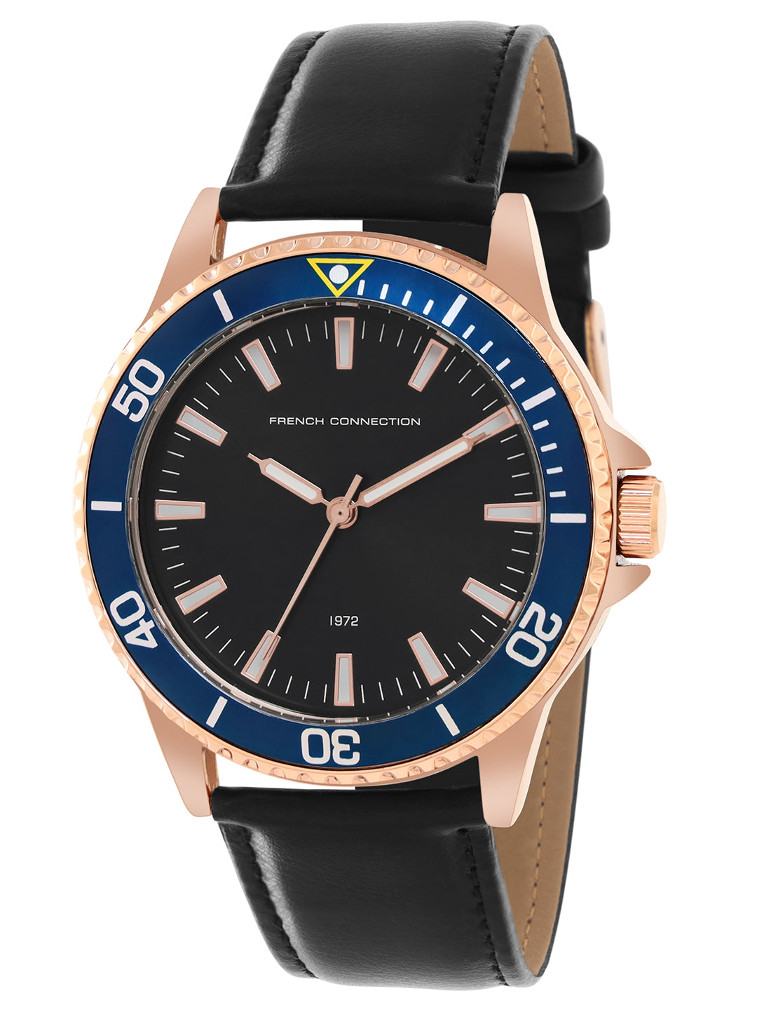 French Connection Black Dial Analog Watch For Mens - FCE23BL-RG