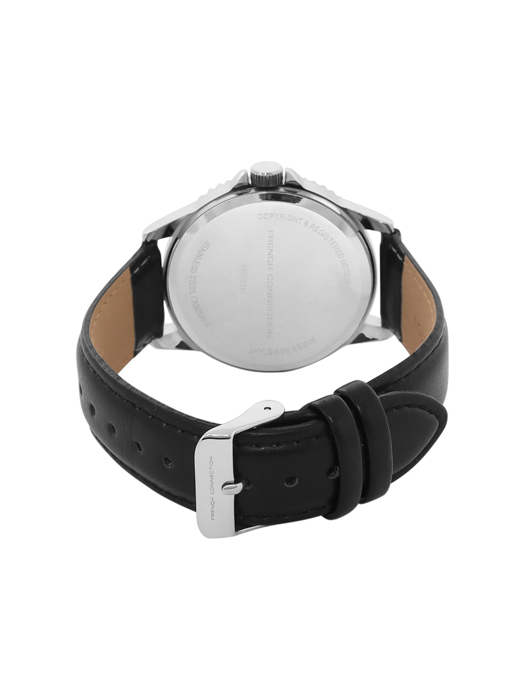 French Connection Black Dial Analog Watch For Mens - FCE23BL-S
