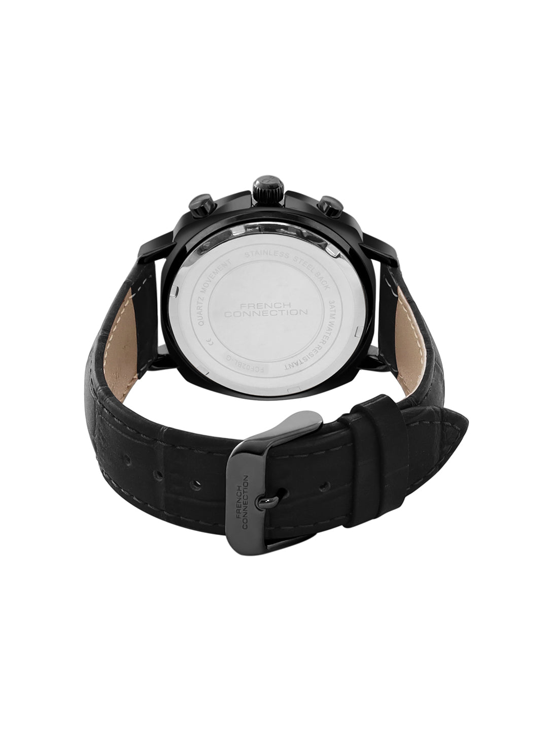 French Connection Multi- Function Green Dial Round Skeleton Automatic Watch for Men - FCF02BL-G