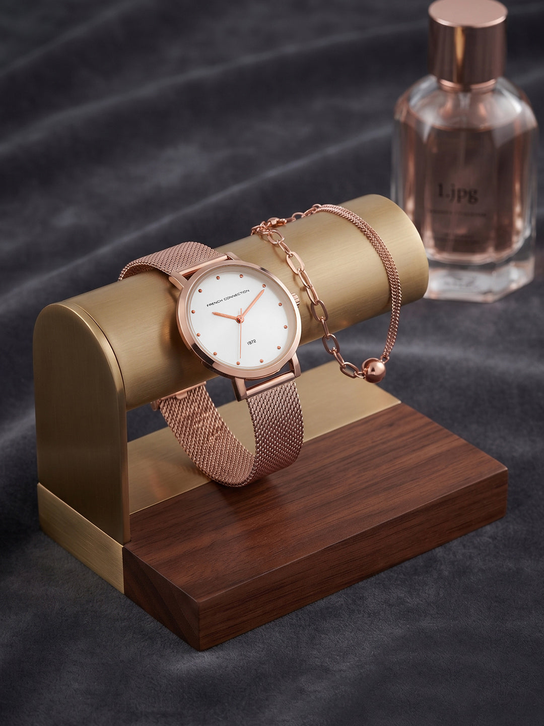 French Connection Women Analog Watch Gift Set with Stylish Dial and Premium Strap-FCGS07-A