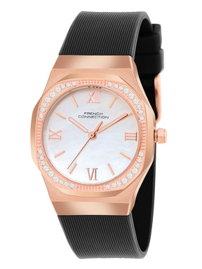 French Connection White Dial  Analog Watch for Women's - FCH002BL-R