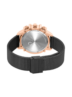 French Connection Black Dial  Chronograph Watch for Men's - FCH003BM