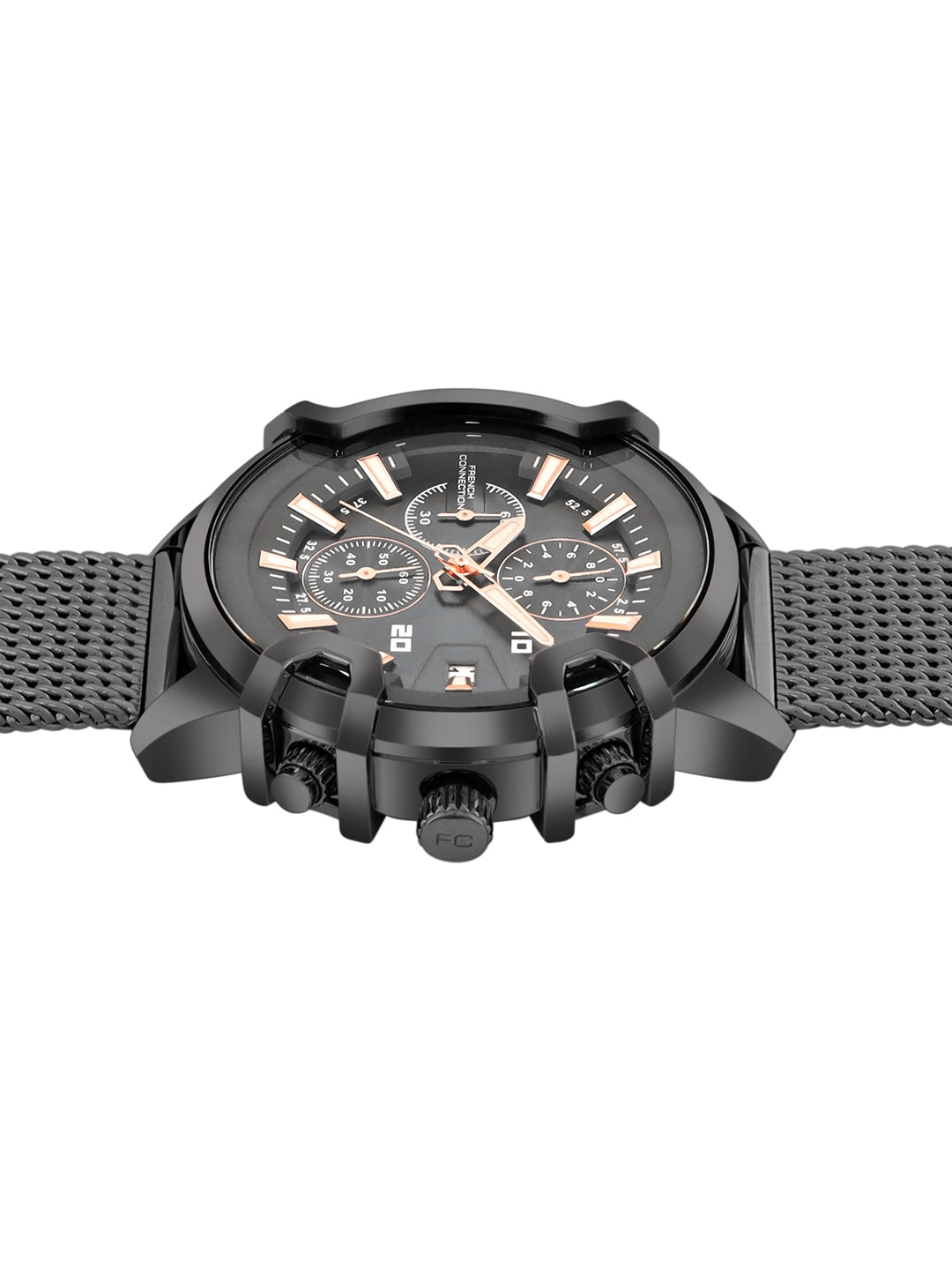French Connection Grey Dial  Chronograph Watch for Men's - FCH003GNM