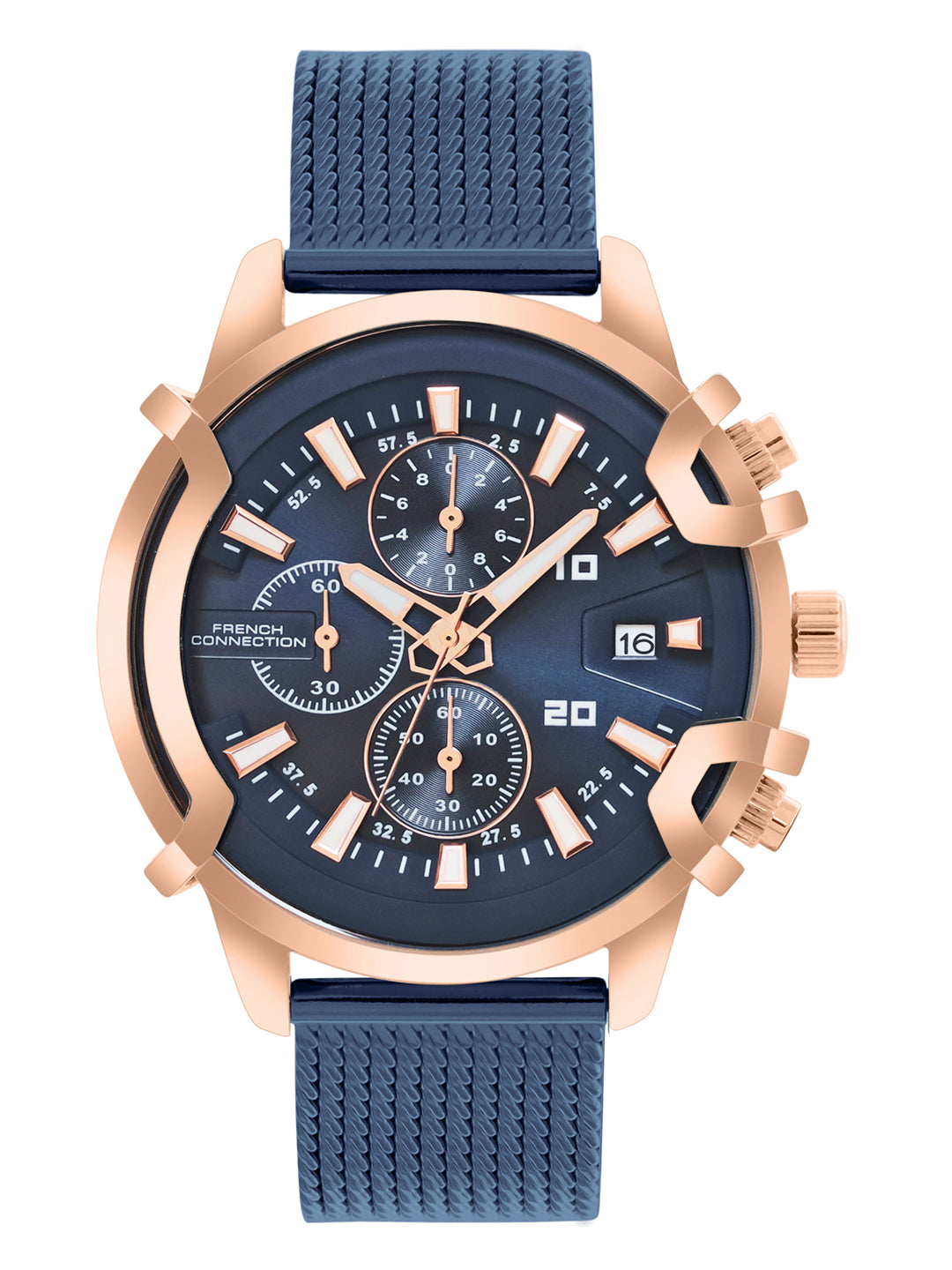 French Connection Blue Dial  Chronograph Watch for Men's - FCH003UM