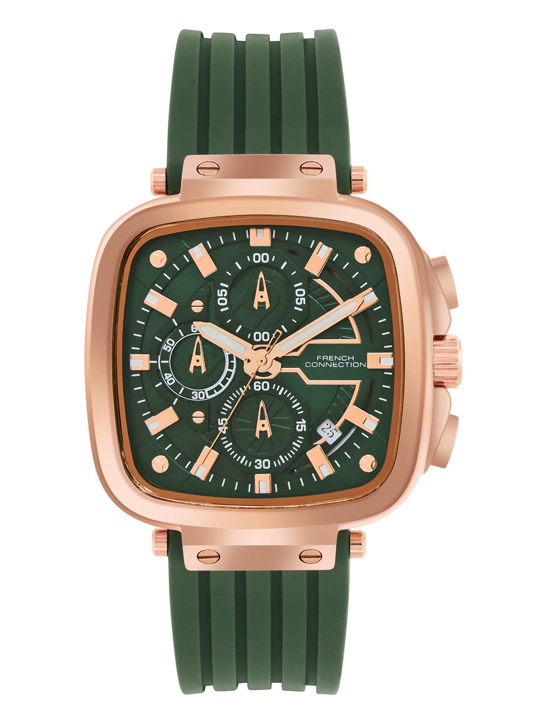 French Connection Green Dial  Chronograph Watch for Men's - FCH004NL-R