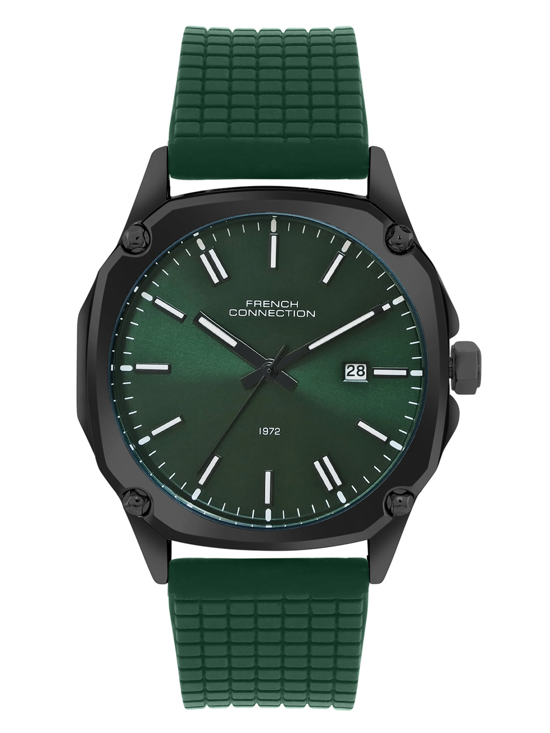 French connection Green Round Dial Mens Watch FCH01GR