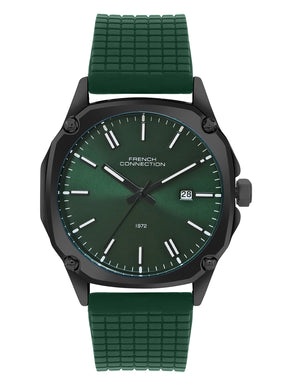 French connection Green Round Dial Mens Watch FCH01GR