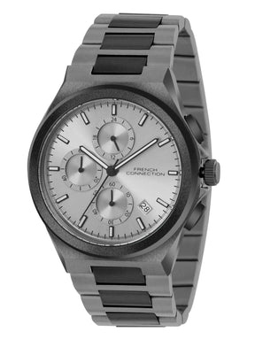 French connection Grey Round Dial Mens Mult Function Watch FCH02GNM Analog Watch - For Men FCH02GNM