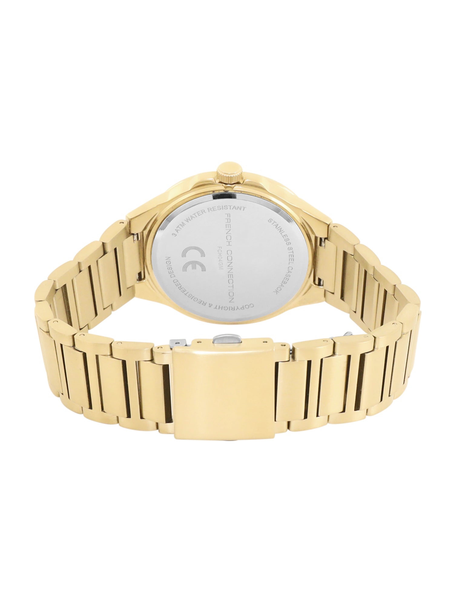 French connection Uno Grey10C Round Dial Mens Analogue Watch FCH04GM
