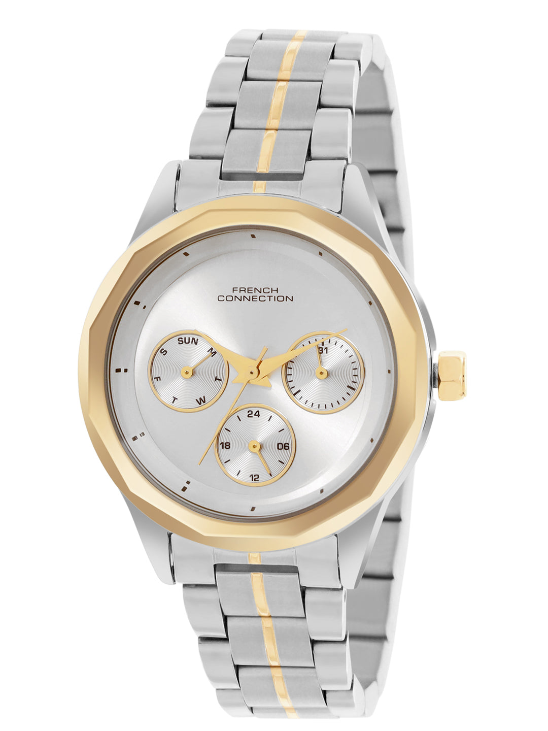 French Connection Multi - Function Silver Dial Men's Watch -FCH06TM
