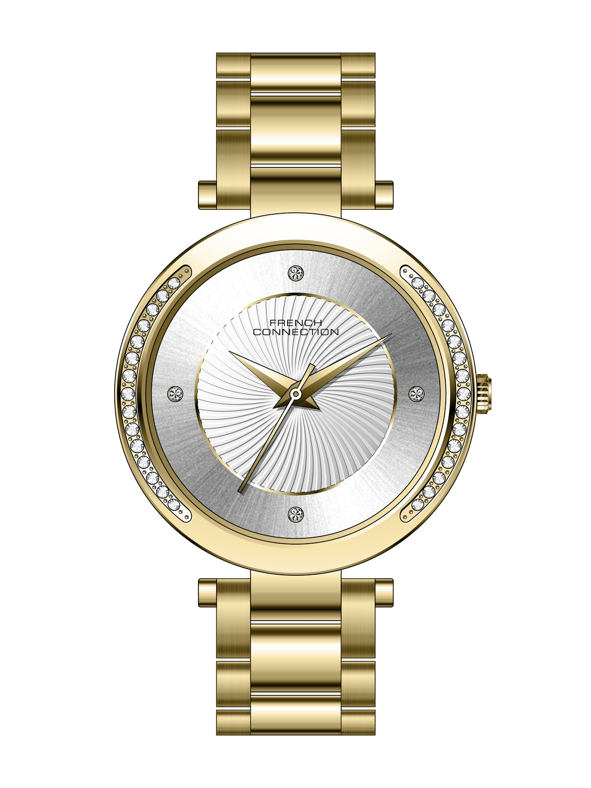 French Connection Analogue Silver Dial Men's Watch -FCH07GM
