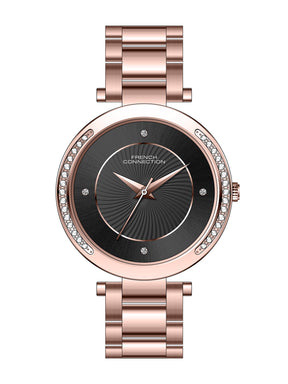 French Connection Analogue Black Dial Men's Watch -FCH07RGM