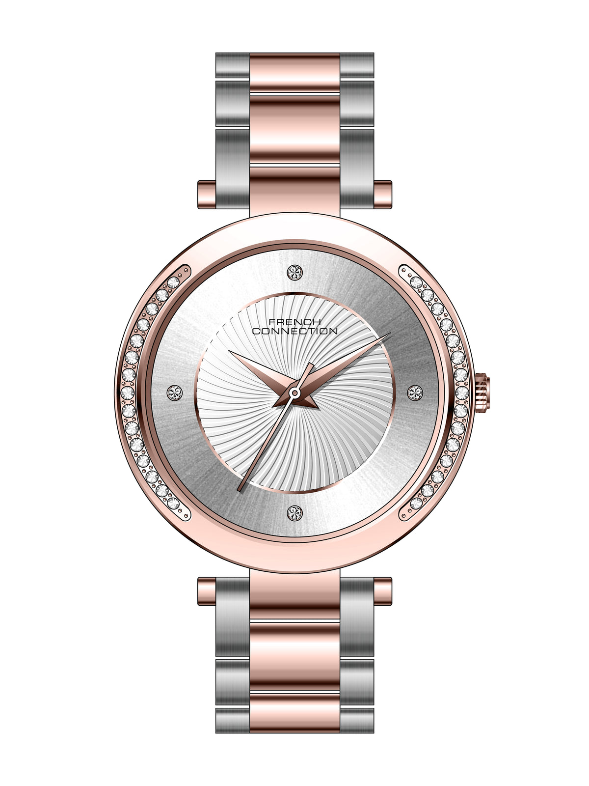 French Connection Analogue Silver Dial Men's Watch -FCH07RTM