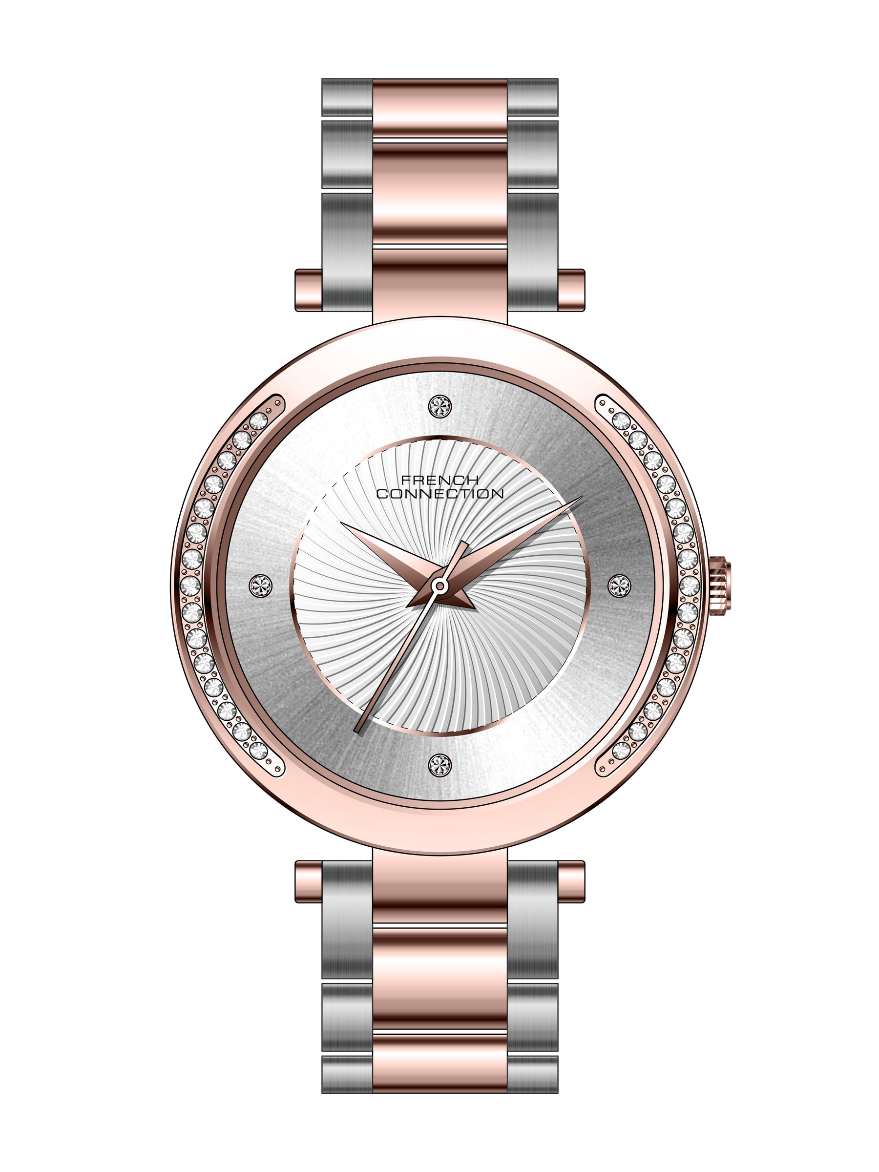 French Connection Analogue Silver Dial Men's Watch -FCH07RTM