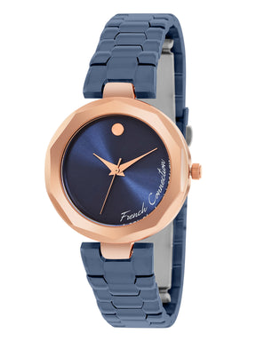 French connection Women Dial & Stainless Steel Bracelet Style Straps Analogue Watch FCH08UM