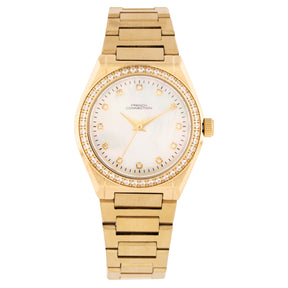 French Connection Analogue White Mop Dial Women's Watch -FCH10GM